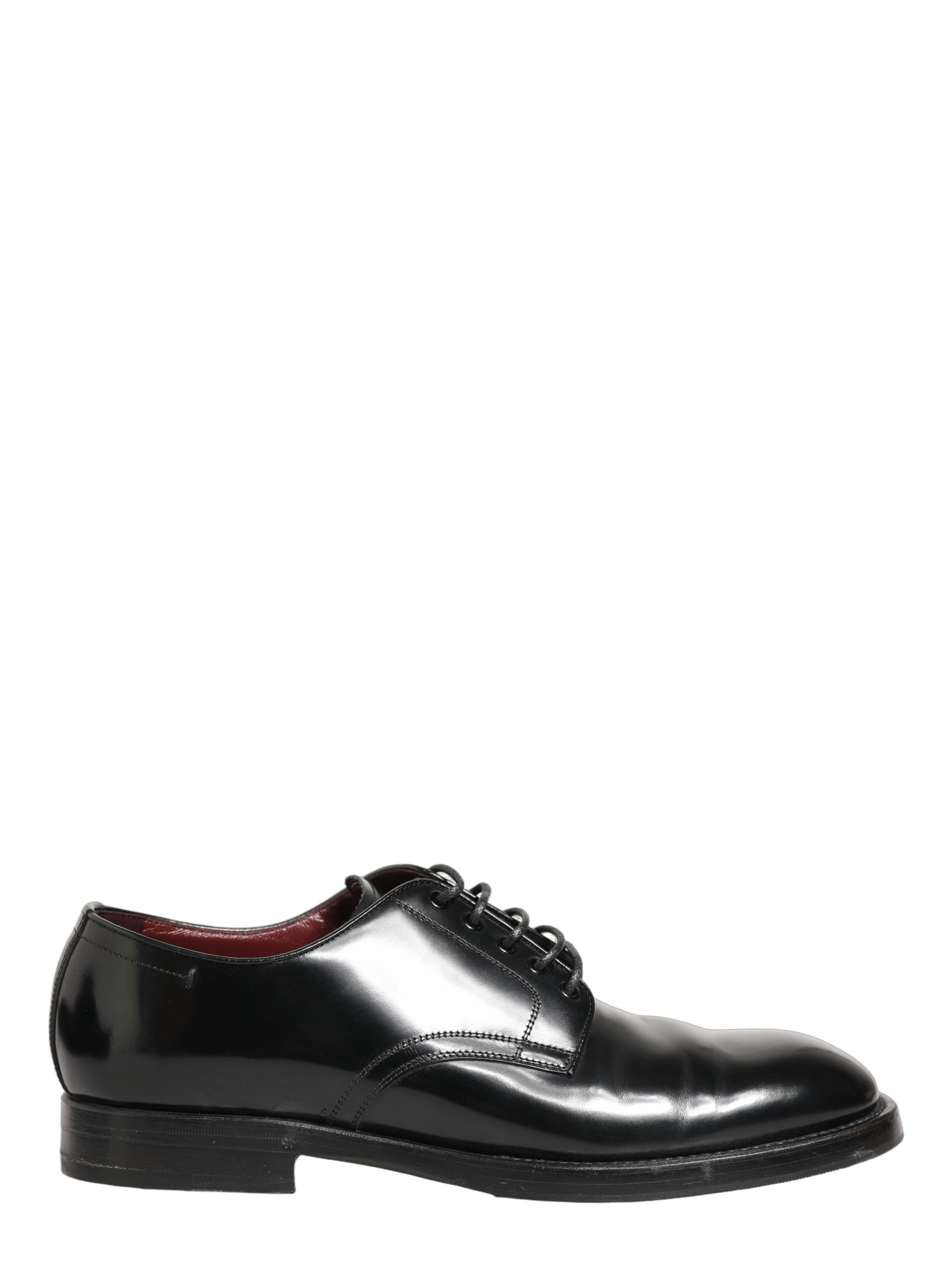 Black Leather Lace Up Derby Dress Formal Shoes