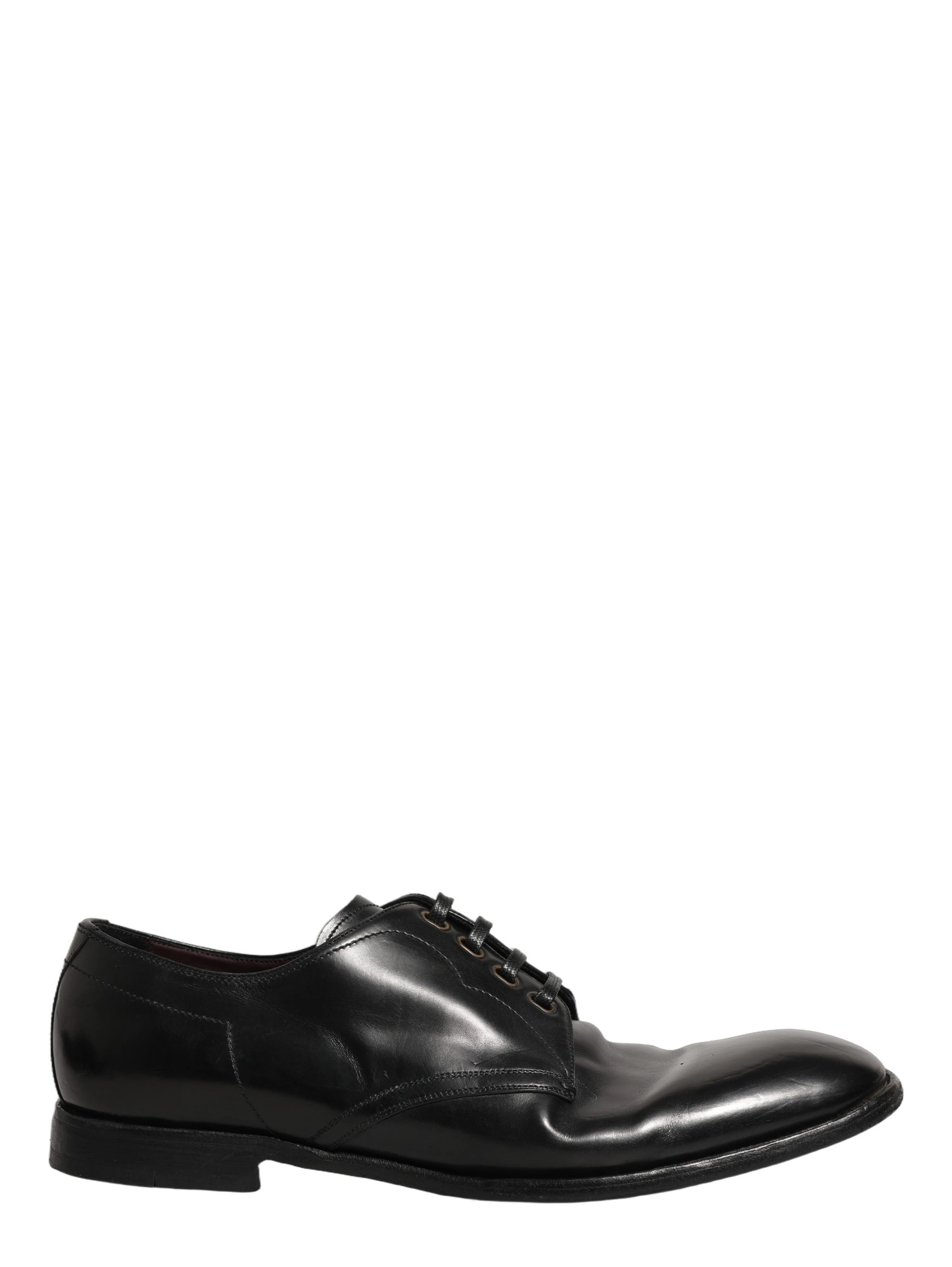 Black Leather Lace Up Derby Dress Formal Shoes