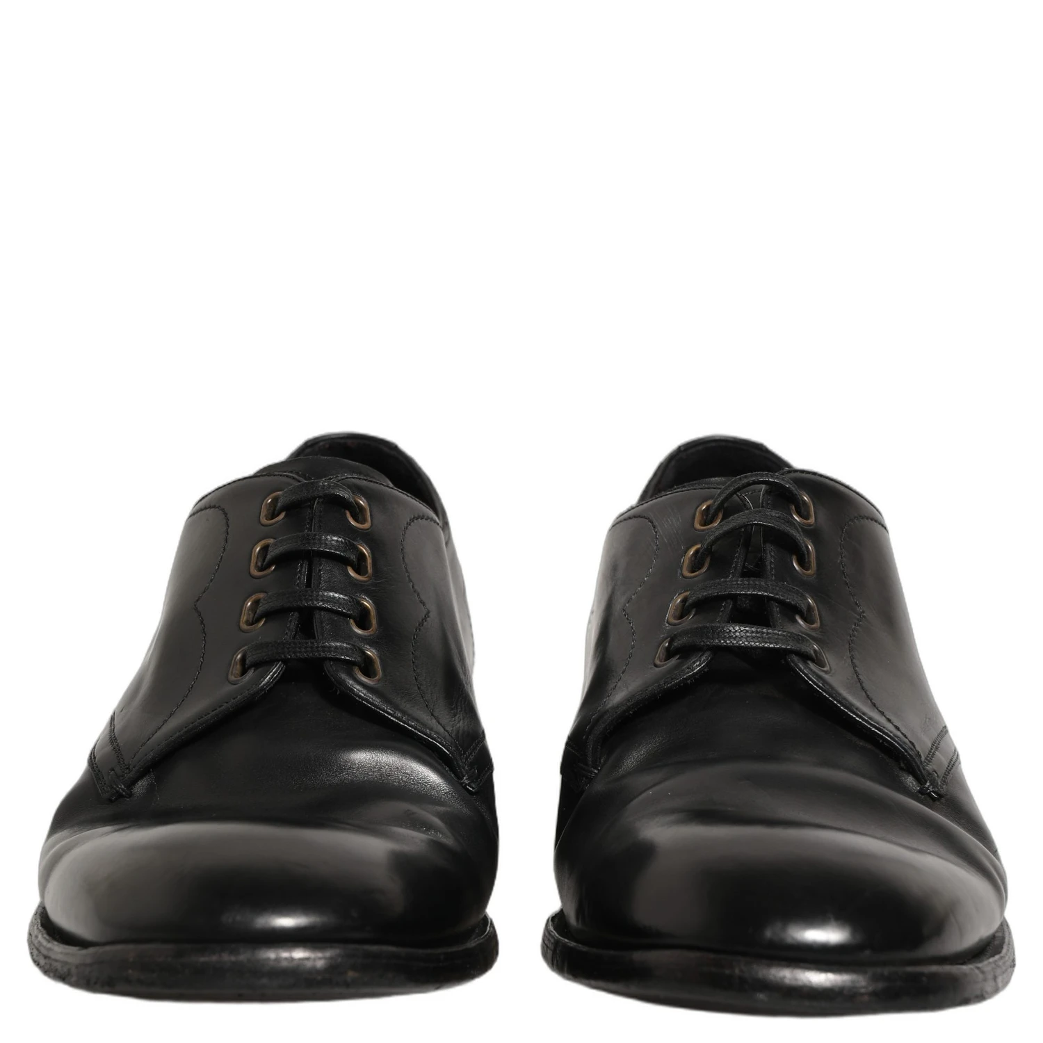 Black Leather Lace Up Derby Dress Formal Shoes