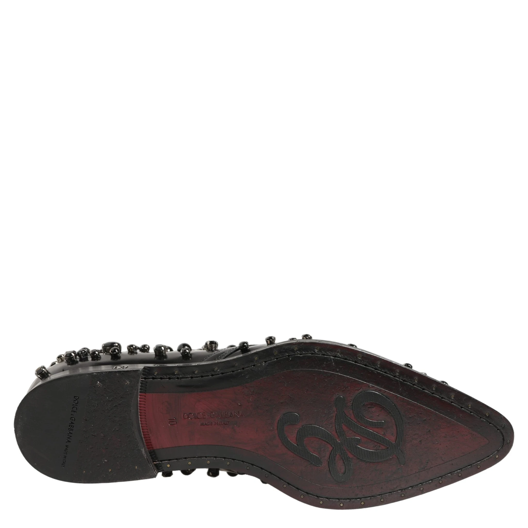 Black Leather Studded Men Formal Derby Shoes
