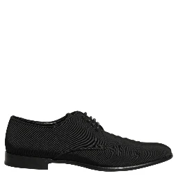 Black Suede Lace Up Derby Dress Formal Shoes