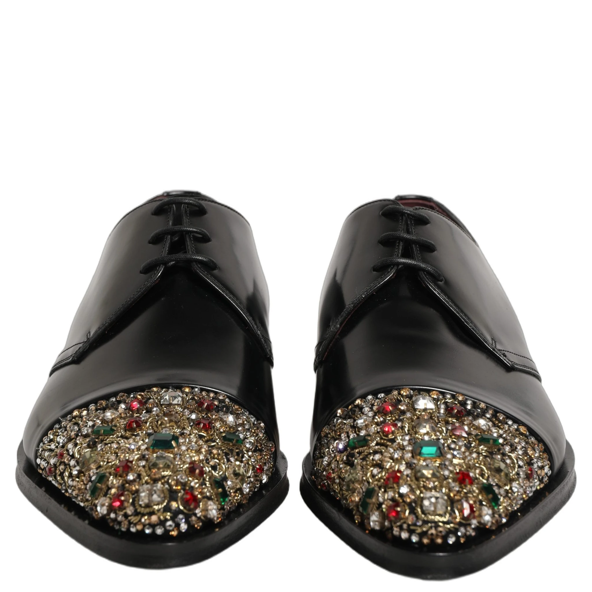 Black Embellished Derby Dress Formal Shoes