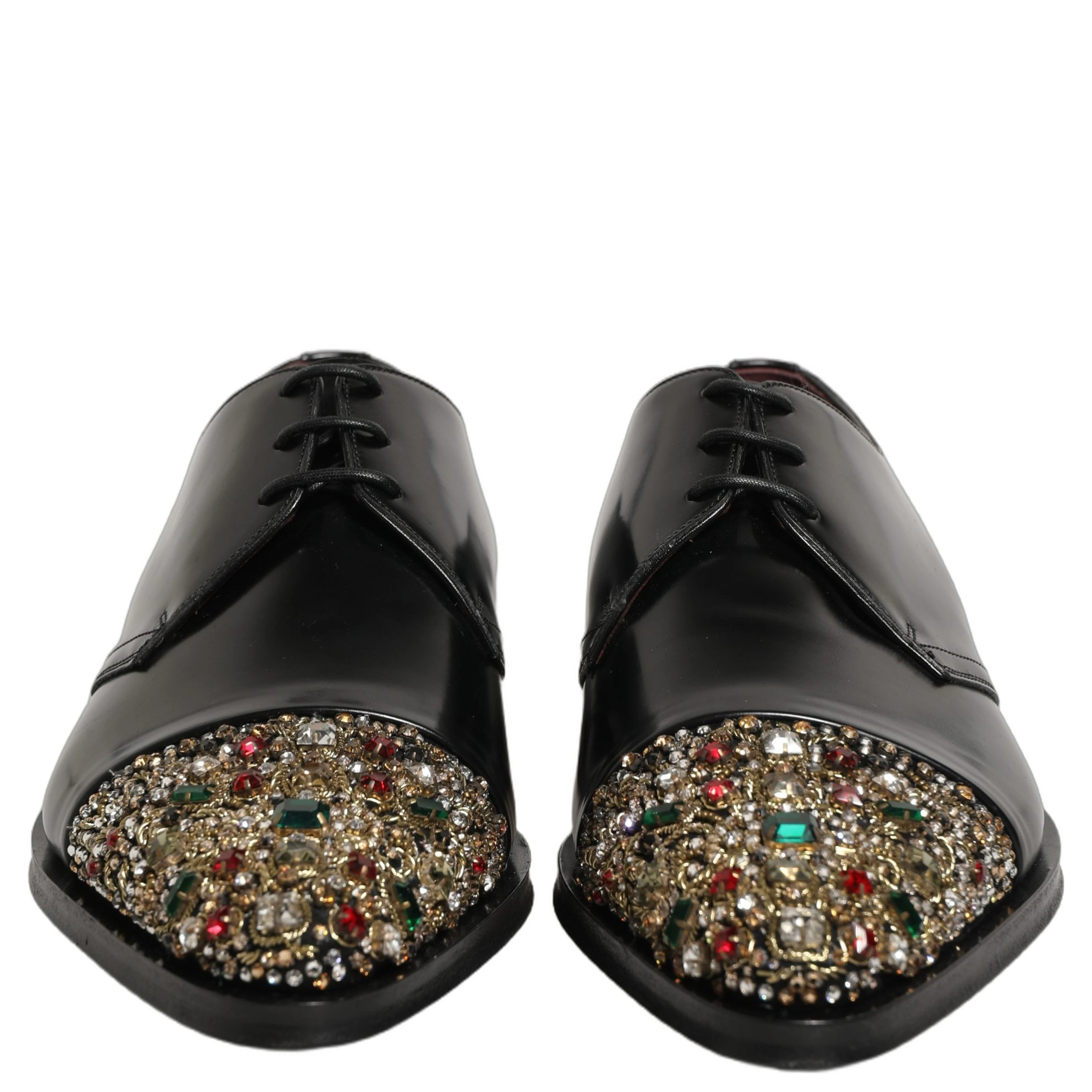 Black Embellished Derby Dress Formal Shoes