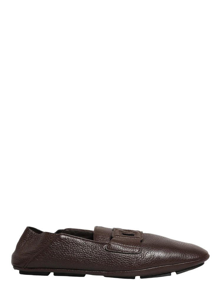 Brown Deerskin Leather Driver Loafers Shoes alternative