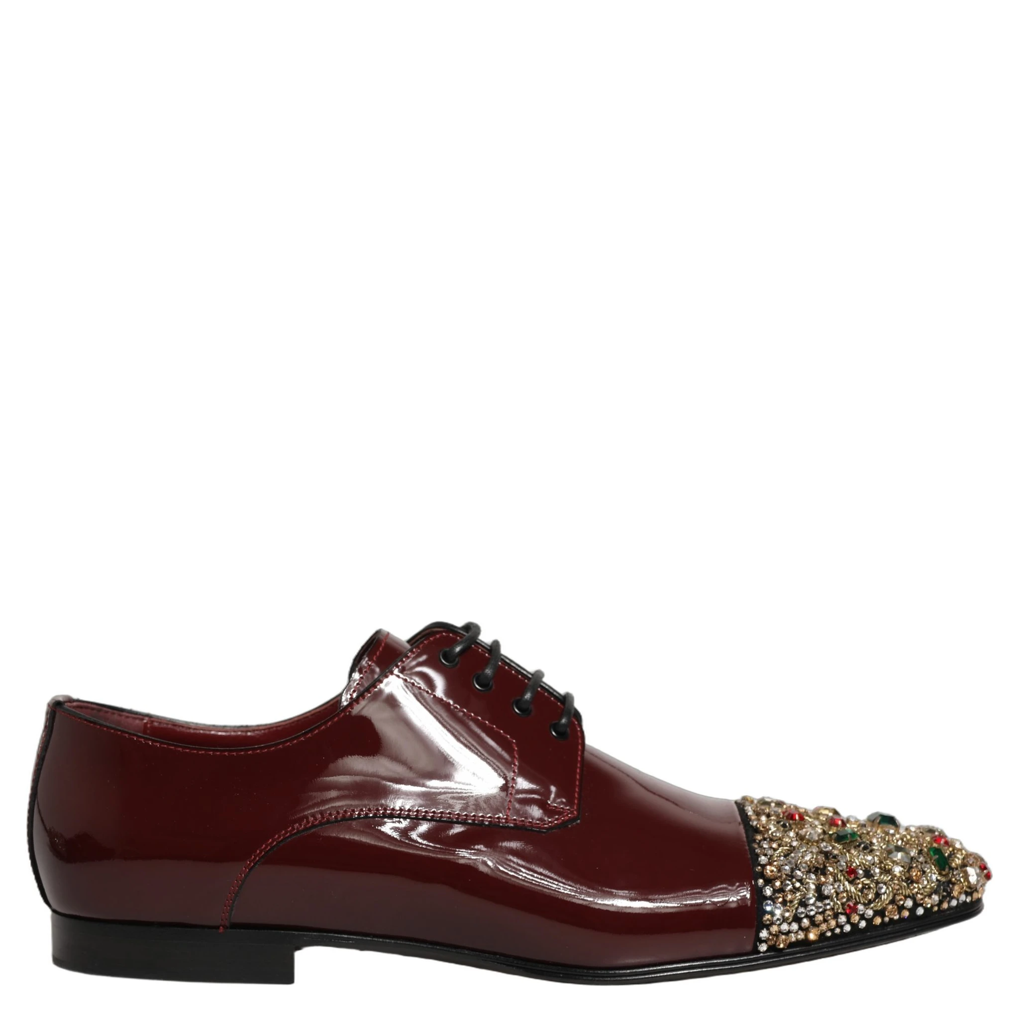 Maroon Embellished Derby Dress Formal Shoes
