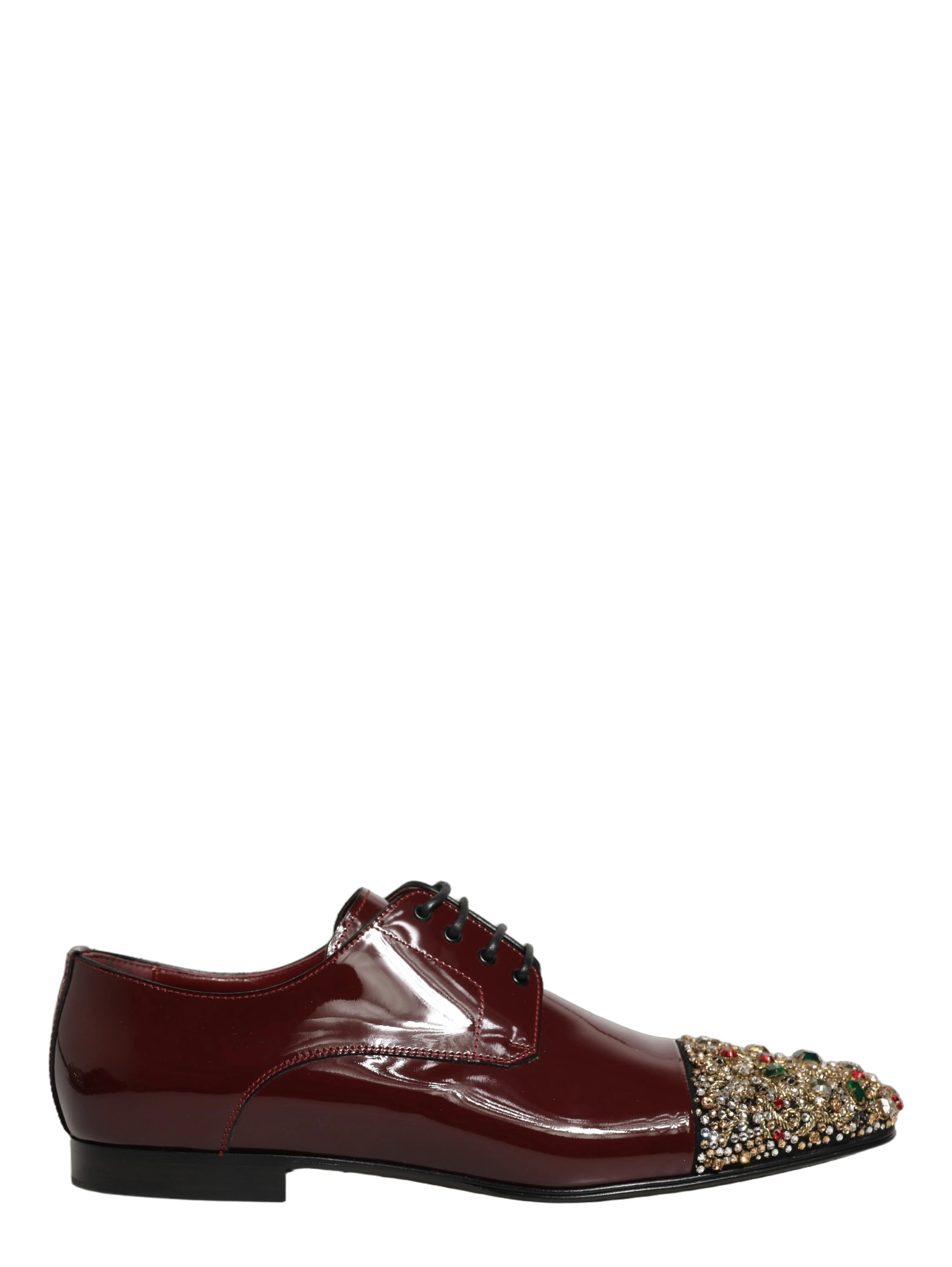 Maroon Embellished Derby Dress Formal Shoes