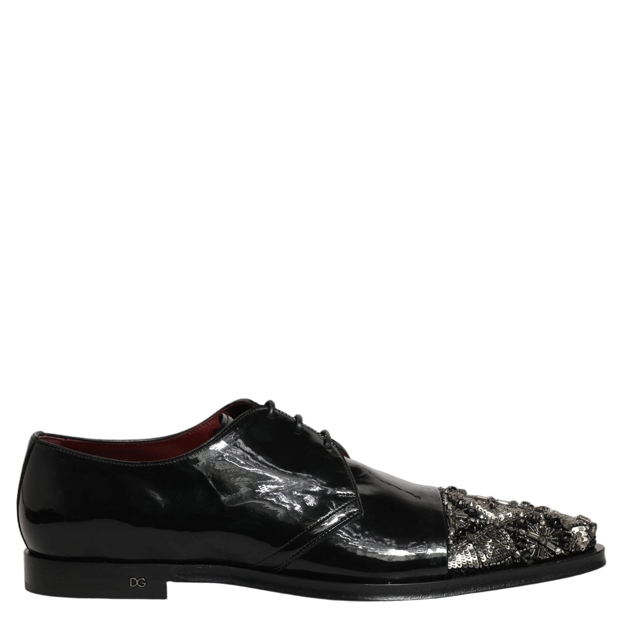 Black Embellished Derby Dress Formal Shoes