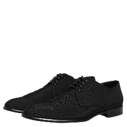 Black Suede Lace Up Derby Dress Formal Shoes