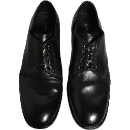 Black Leather Lace Up Derby Dress Formal Shoes