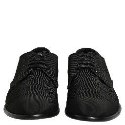 Black Suede Lace Up Derby Dress Formal Shoes