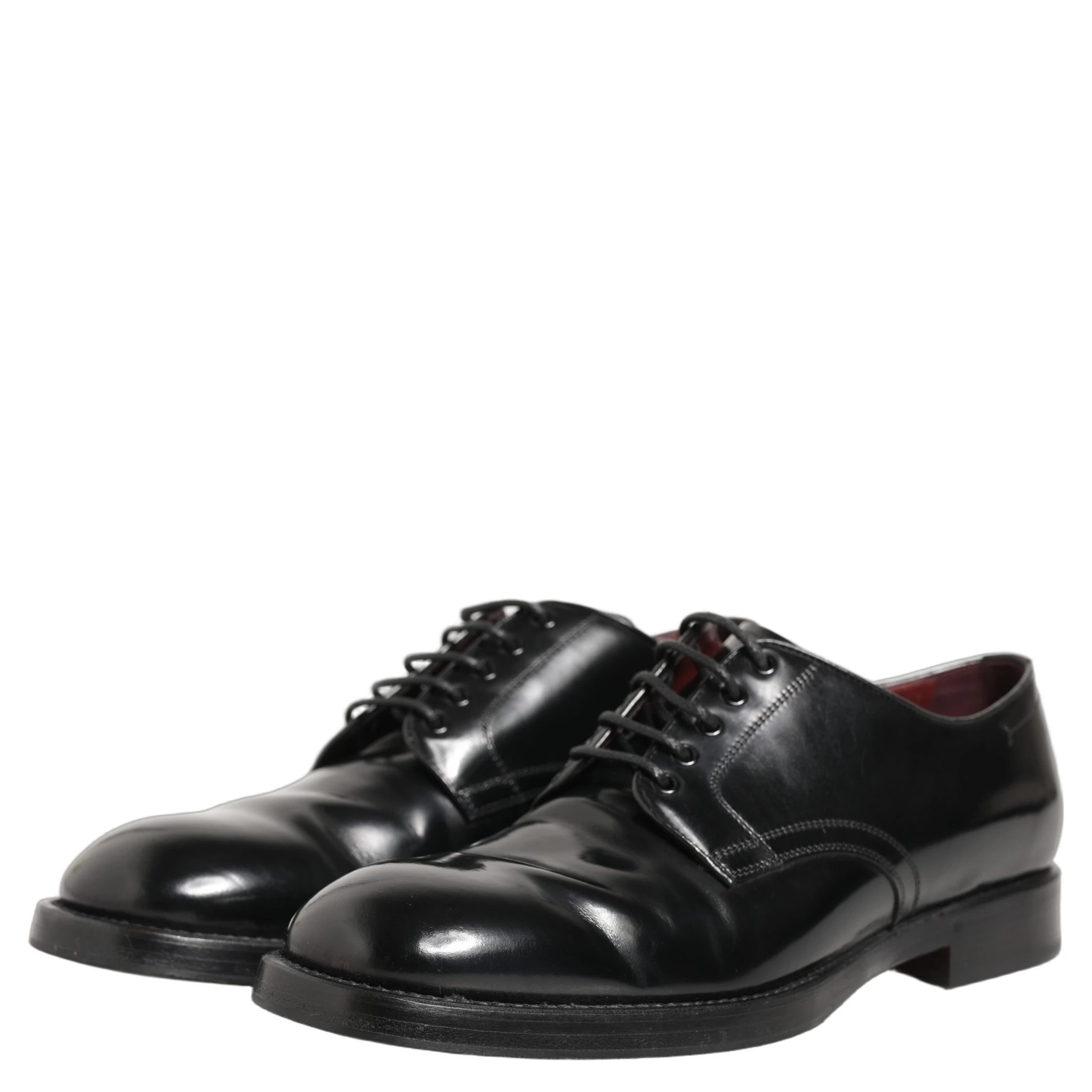 Black Leather Lace Up Derby Dress Formal Shoes