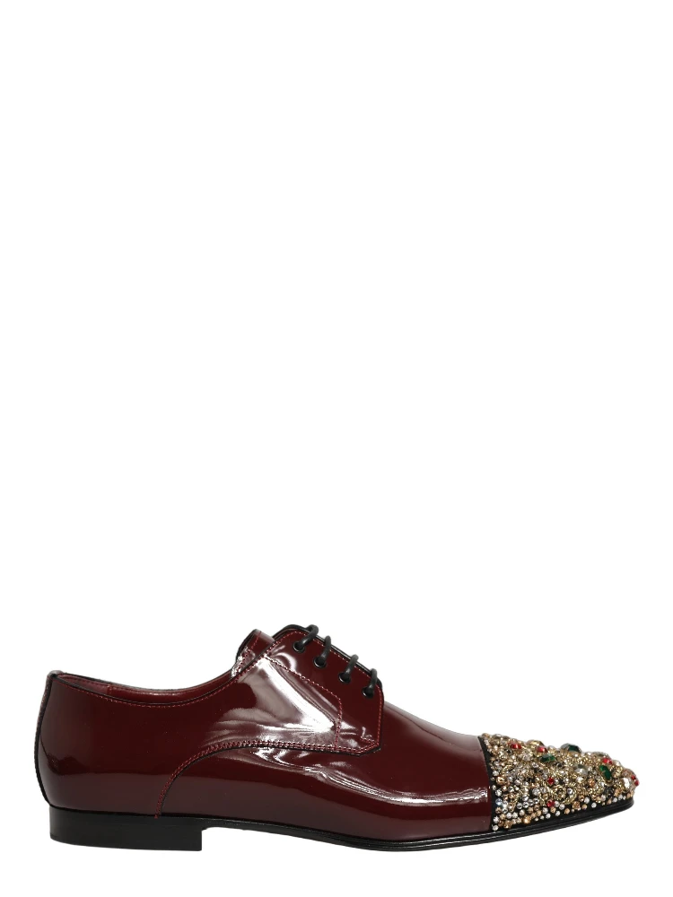 Maroon Embellished Derby Dress Formal Shoes alternative
