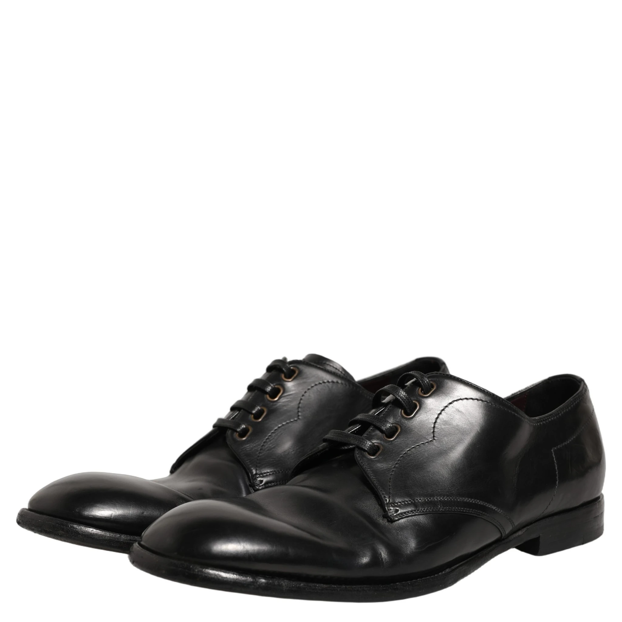 Black Leather Lace Up Derby Dress Formal Shoes
