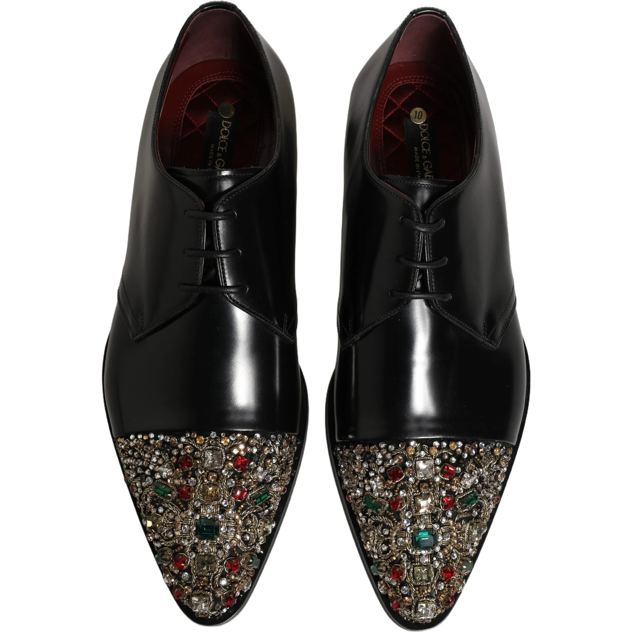 Black Embellished Derby Dress Formal Shoes