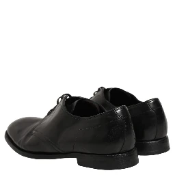 Black Leather Lace Up Derby Dress Formal Shoes