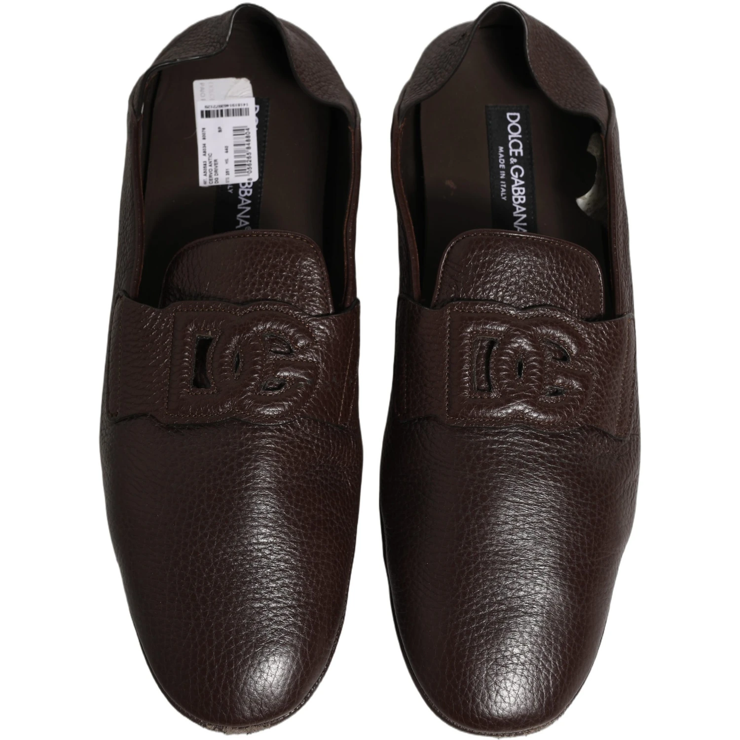 Brown Deerskin Leather Driver Loafers Shoes