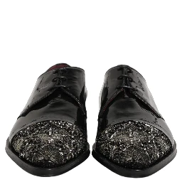 Black Embellished Derby Dress Formal Shoes