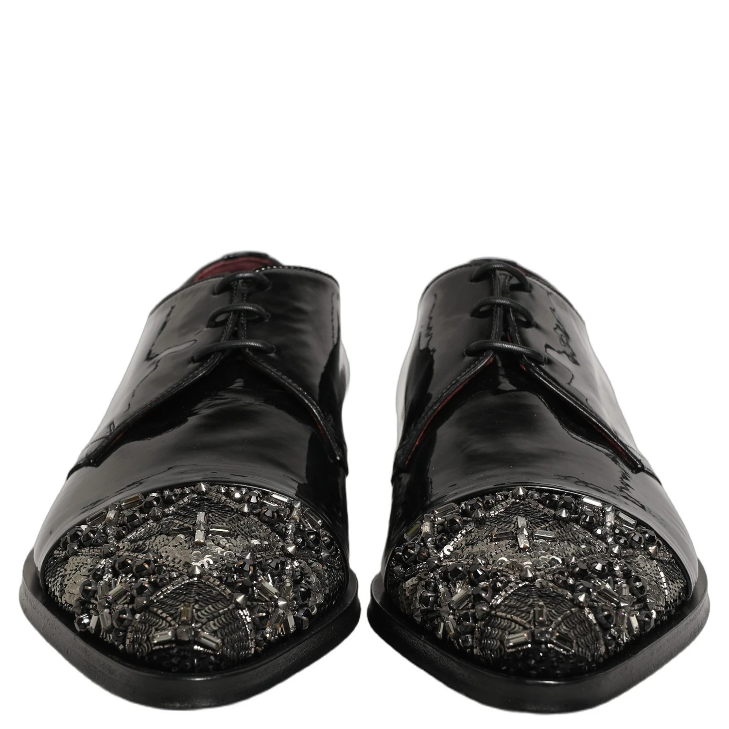 Black Embellished Derby Dress Formal Shoes