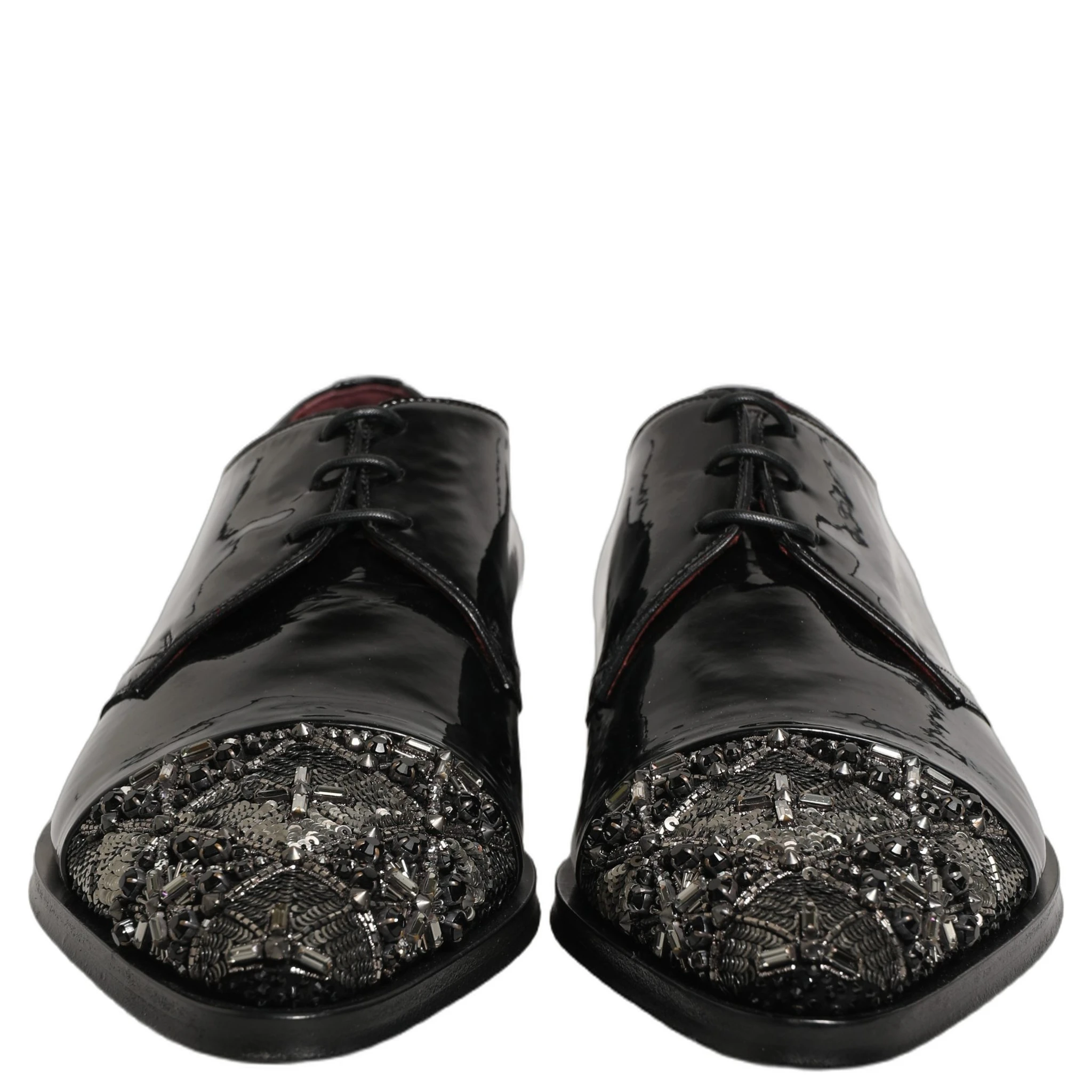 Black Embellished Derby Dress Formal Shoes