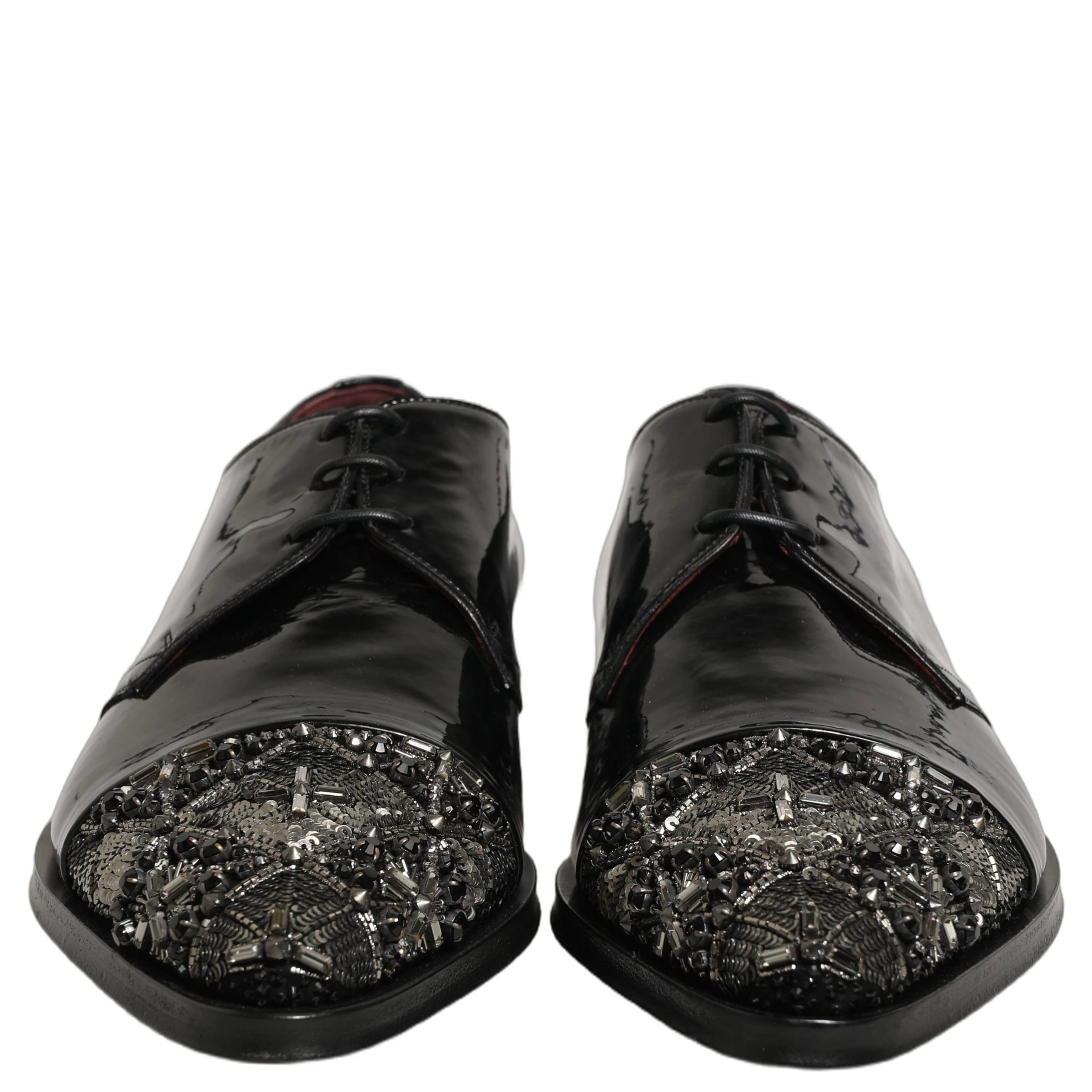 Black Embellished Derby Dress Formal Shoes