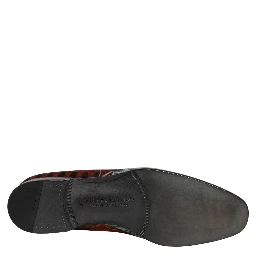 Multicolor Lion Print Slip On Loafers Shoes