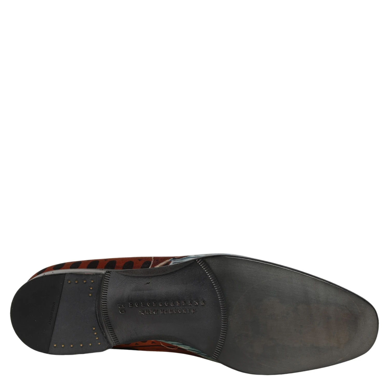 Multicolor Lion Print Slip On Loafers Shoes