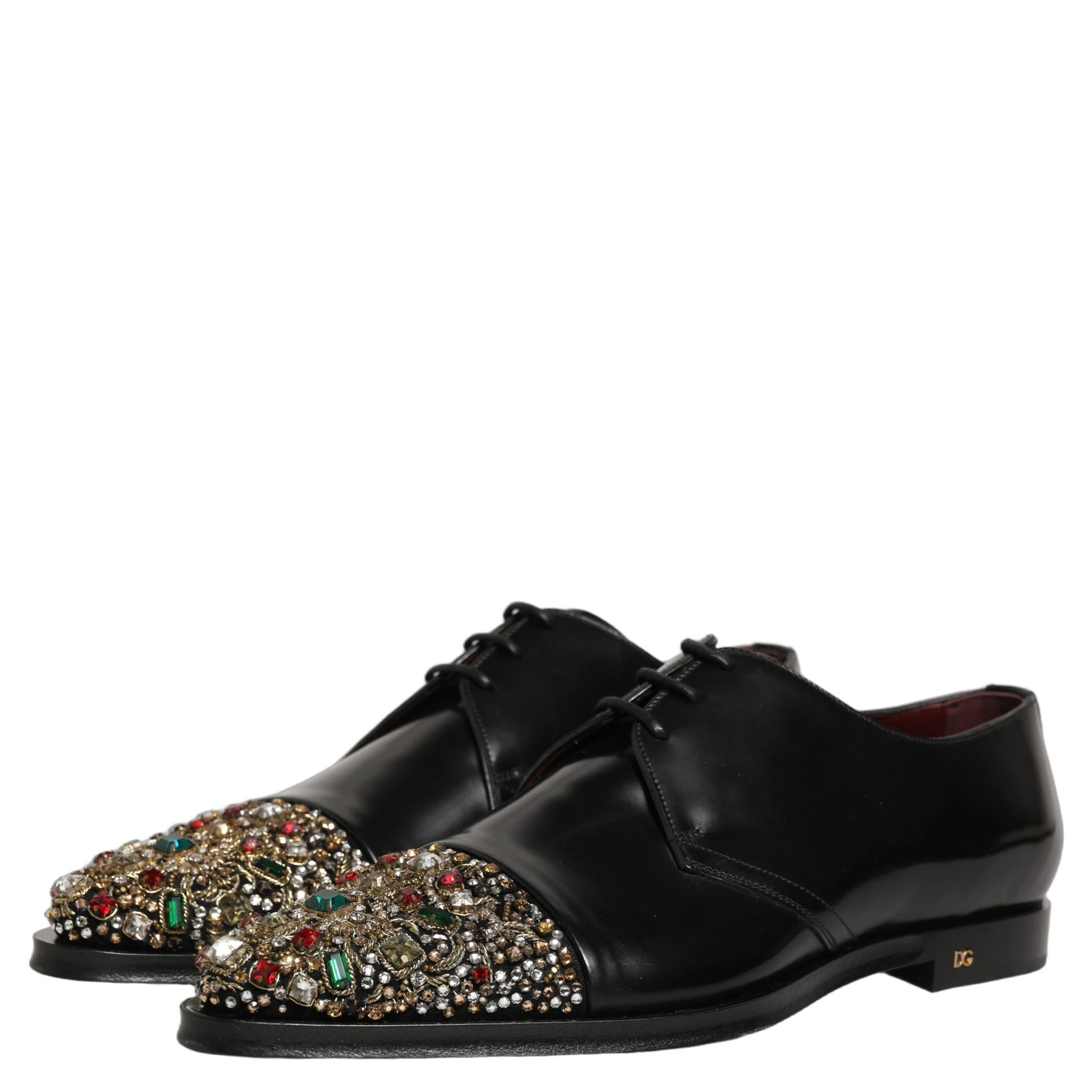 Black Embellished Derby Dress Formal Shoes