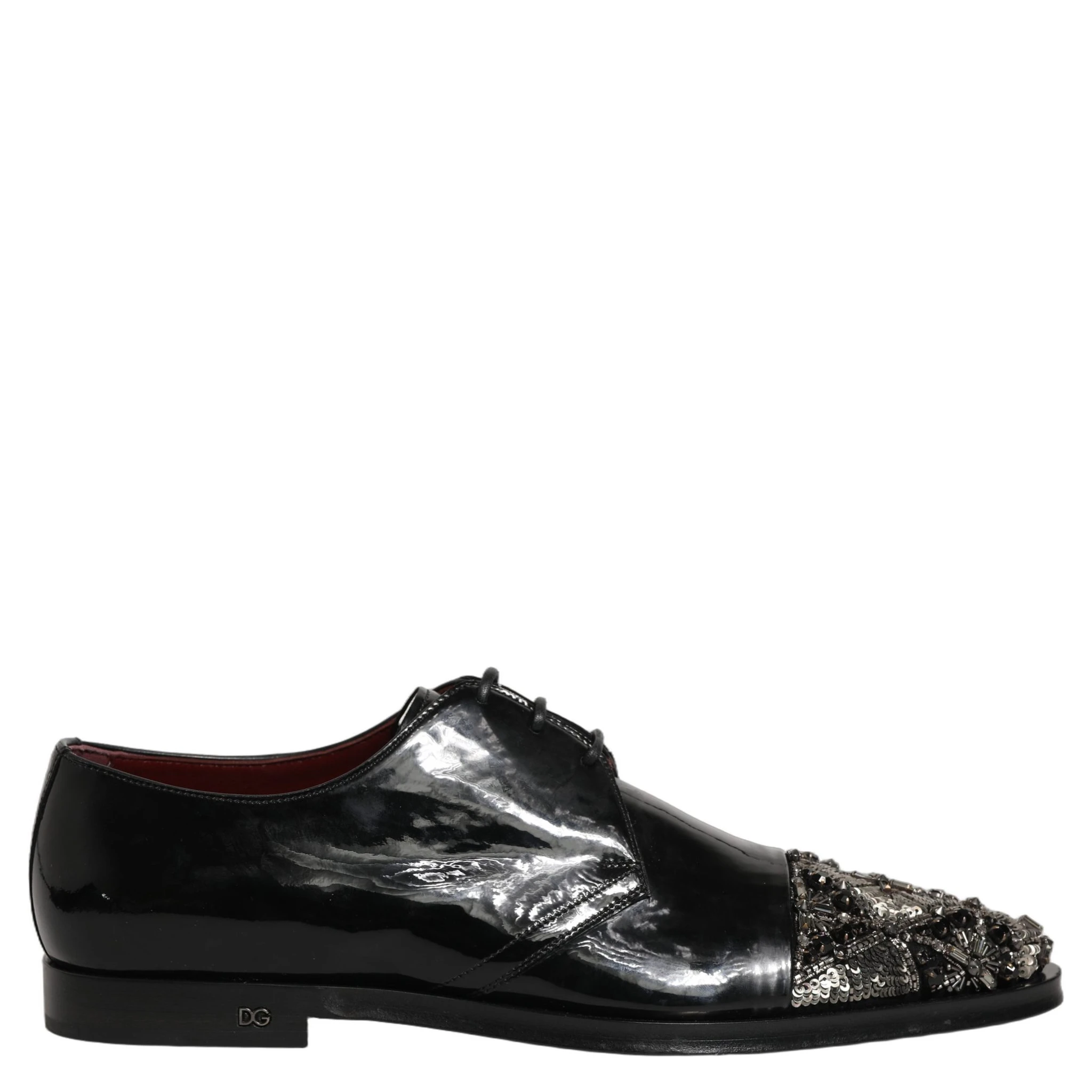 Black Embellished Men Derby Dress Formal Shoes
