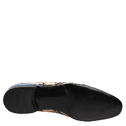 Multicolor Sequin Embroidered Loafers Shoes