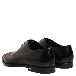 Black Embellished Derby Dress Formal Shoes