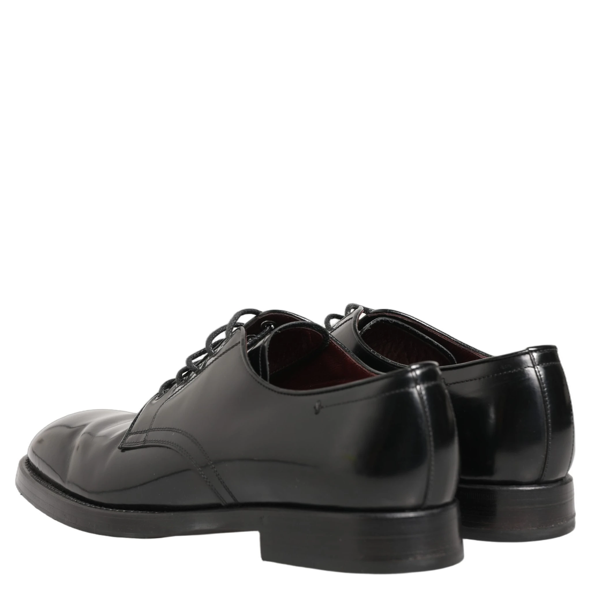 Black Leather Lace Up Derby Dress Formal Shoes