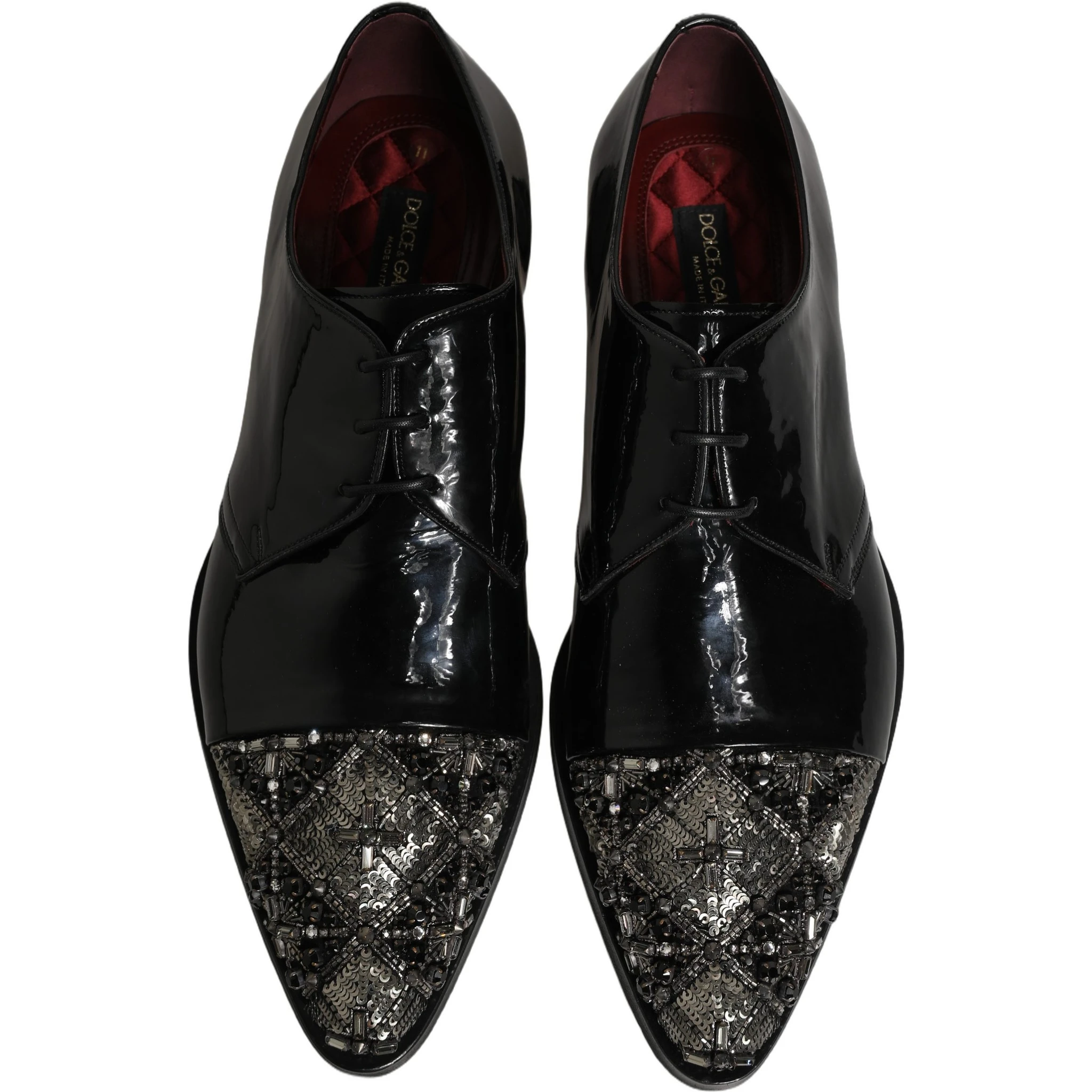 Black Embellished Derby Dress Formal Shoes