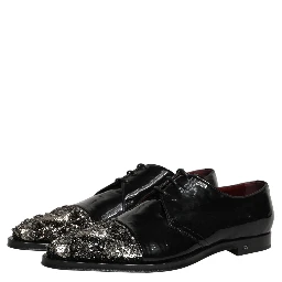 Black Embellished Derby Dress Formal Shoes