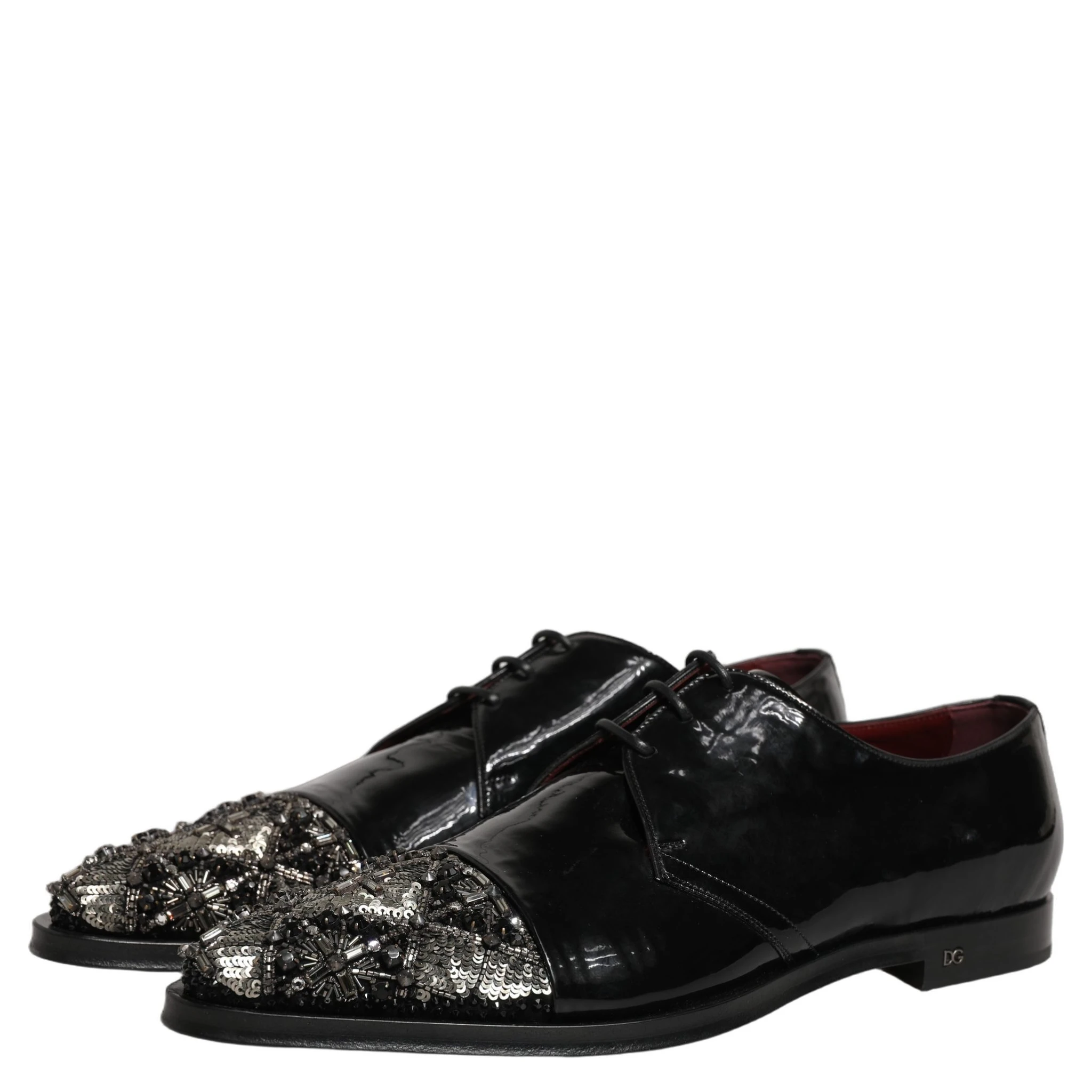Black Embellished Derby Dress Formal Shoes