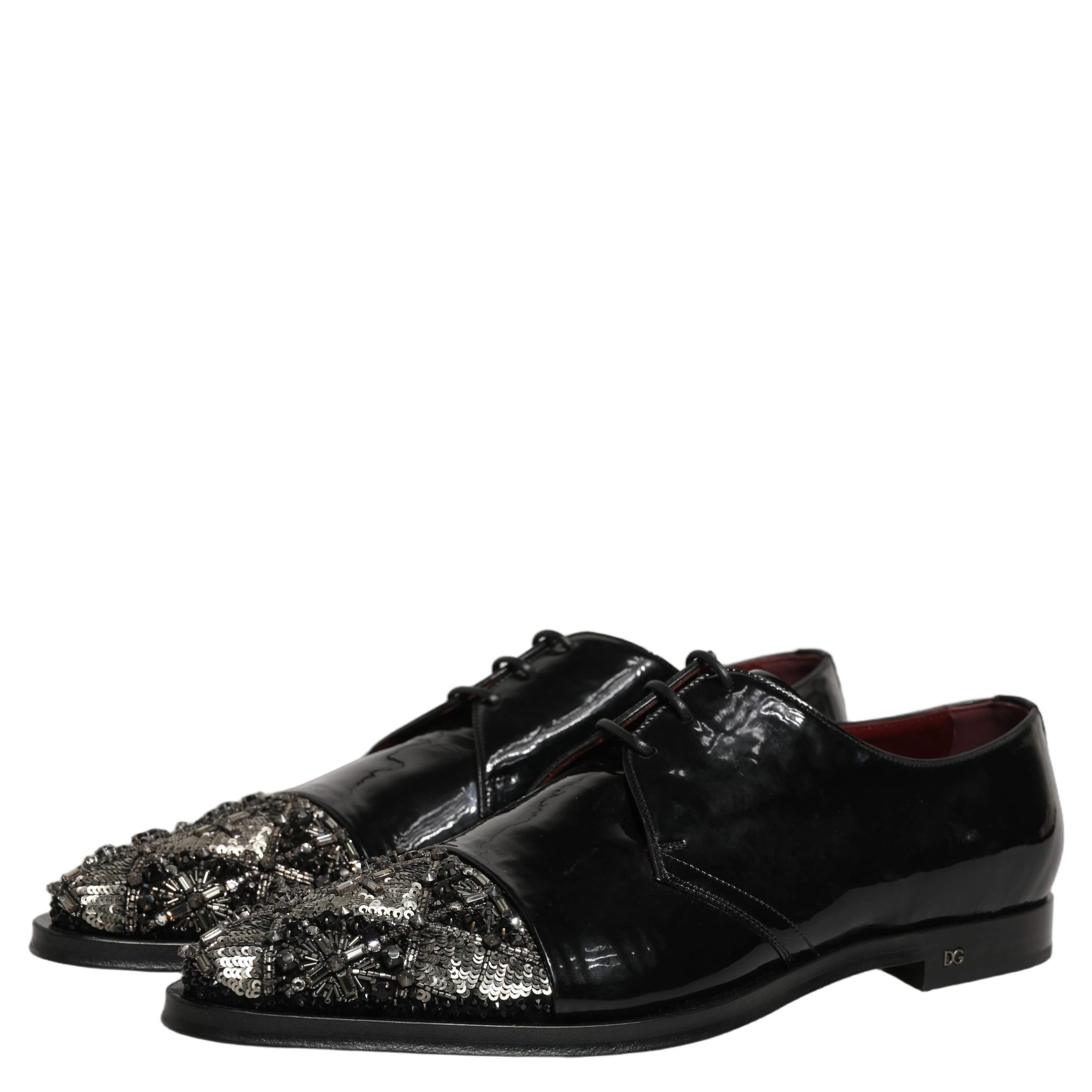 Black Embellished Derby Dress Formal Shoes