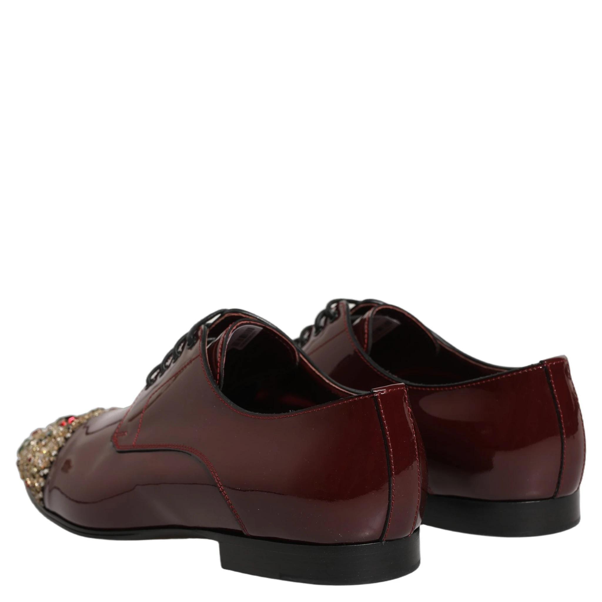 Maroon Embellished Derby Dress Formal Shoes