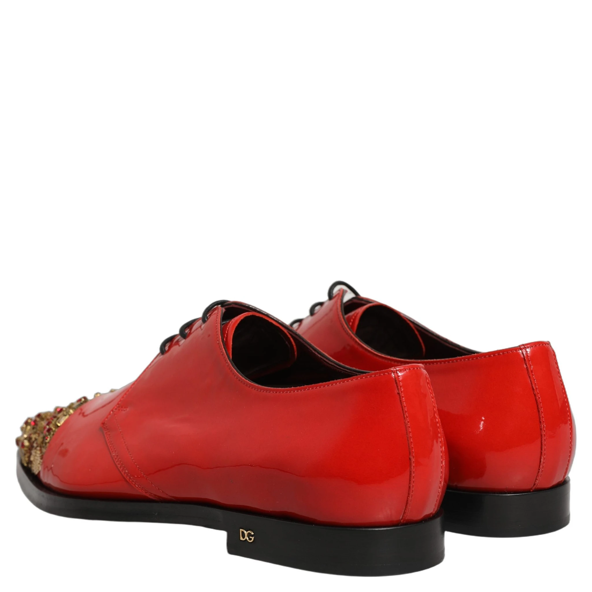 Red Embellished Men Derby Dress Formal Shoes