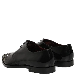 Black Embellished Derby Dress Formal Shoes