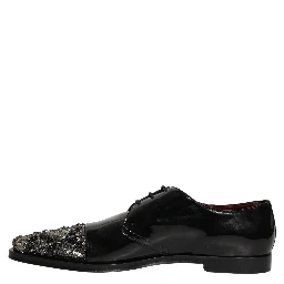 Black Embellished Derby Dress Formal Shoes