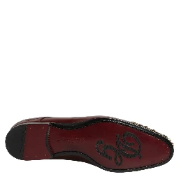 Maroon Embellished Derby Dress Formal Shoes