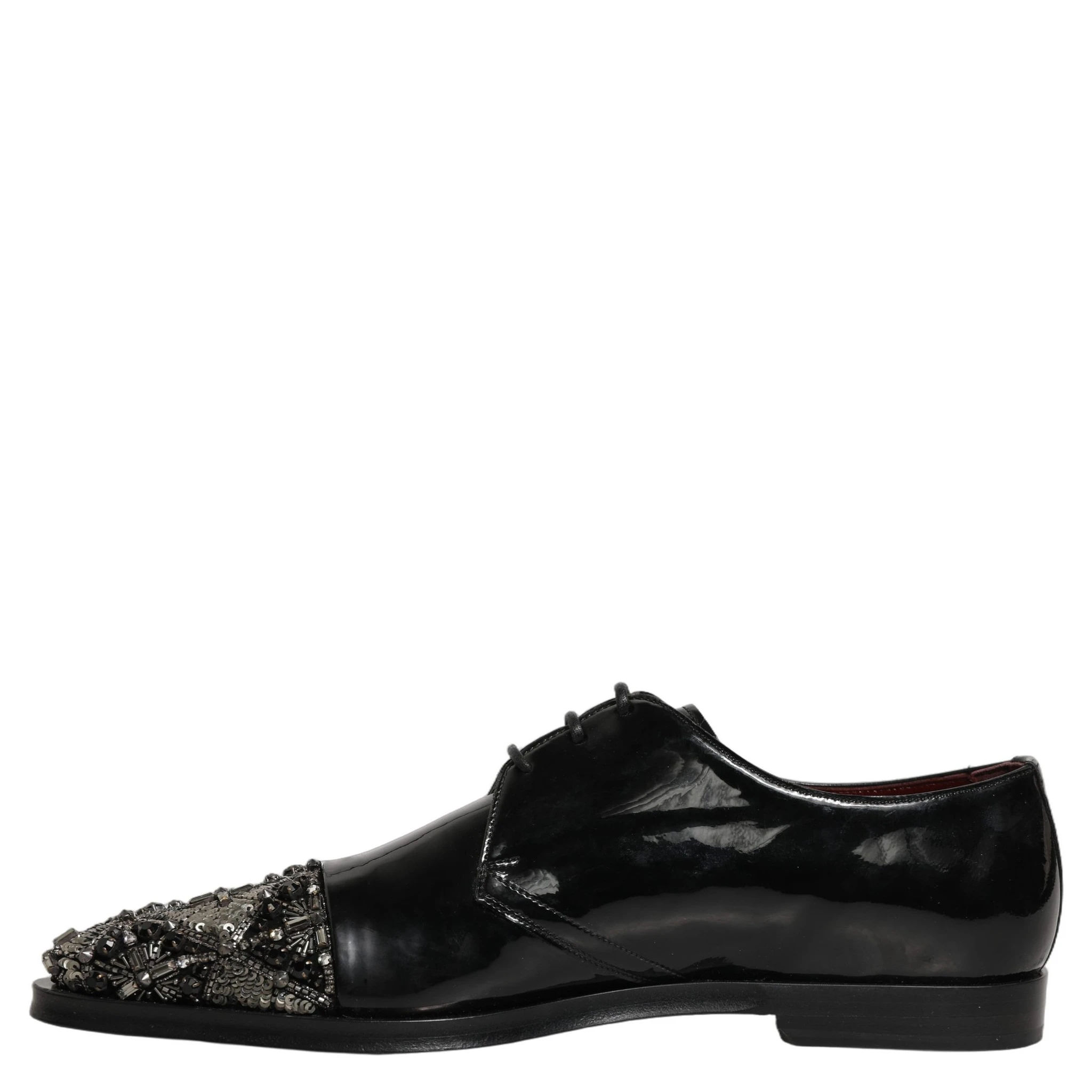 Black Embellished Men Derby Dress Formal Shoes
