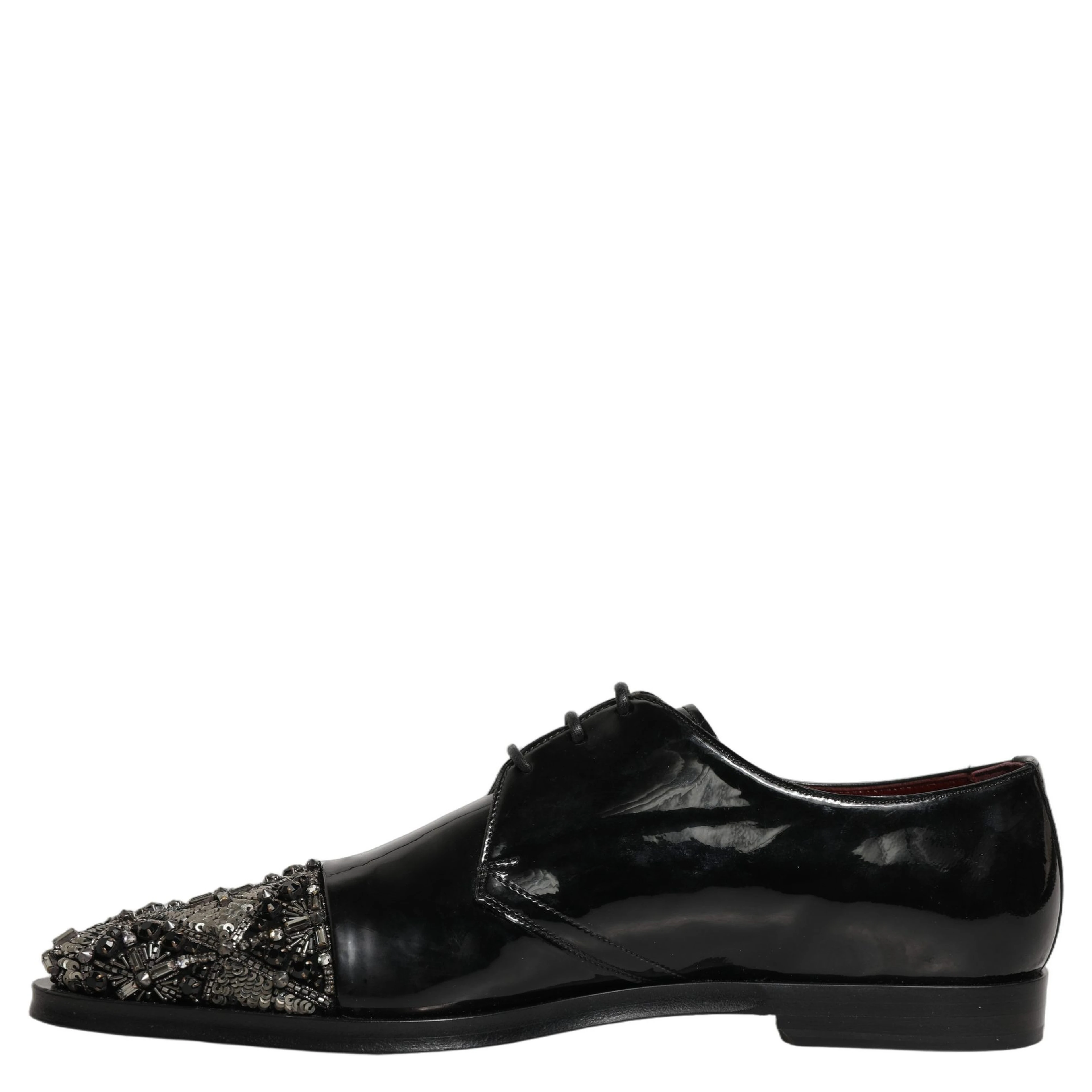 Black Embellished Men Derby Dress Formal Shoes