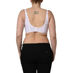 White Pearls Beaded Corset Bustier Crop Top