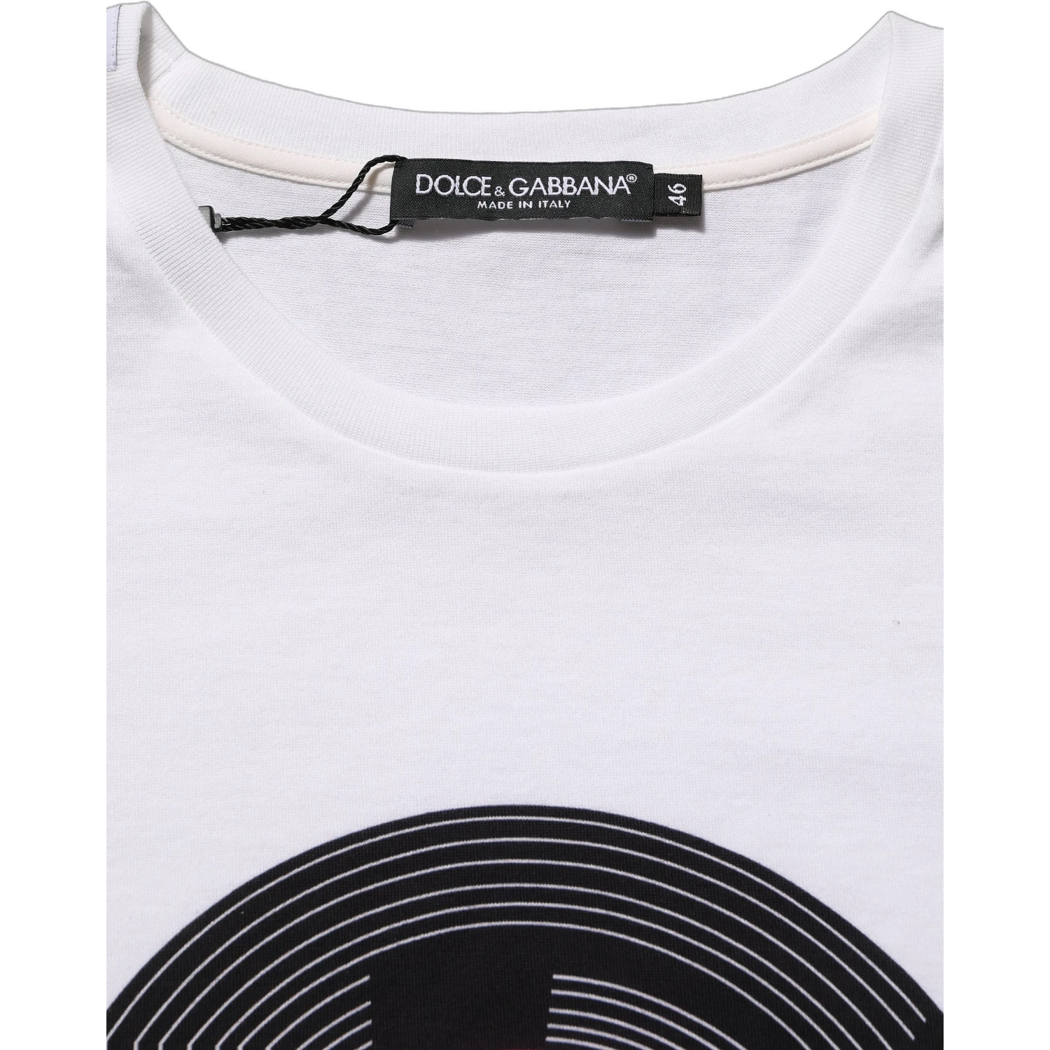 White D&G WE LOVE JAPAN Print Cotton T-shirt