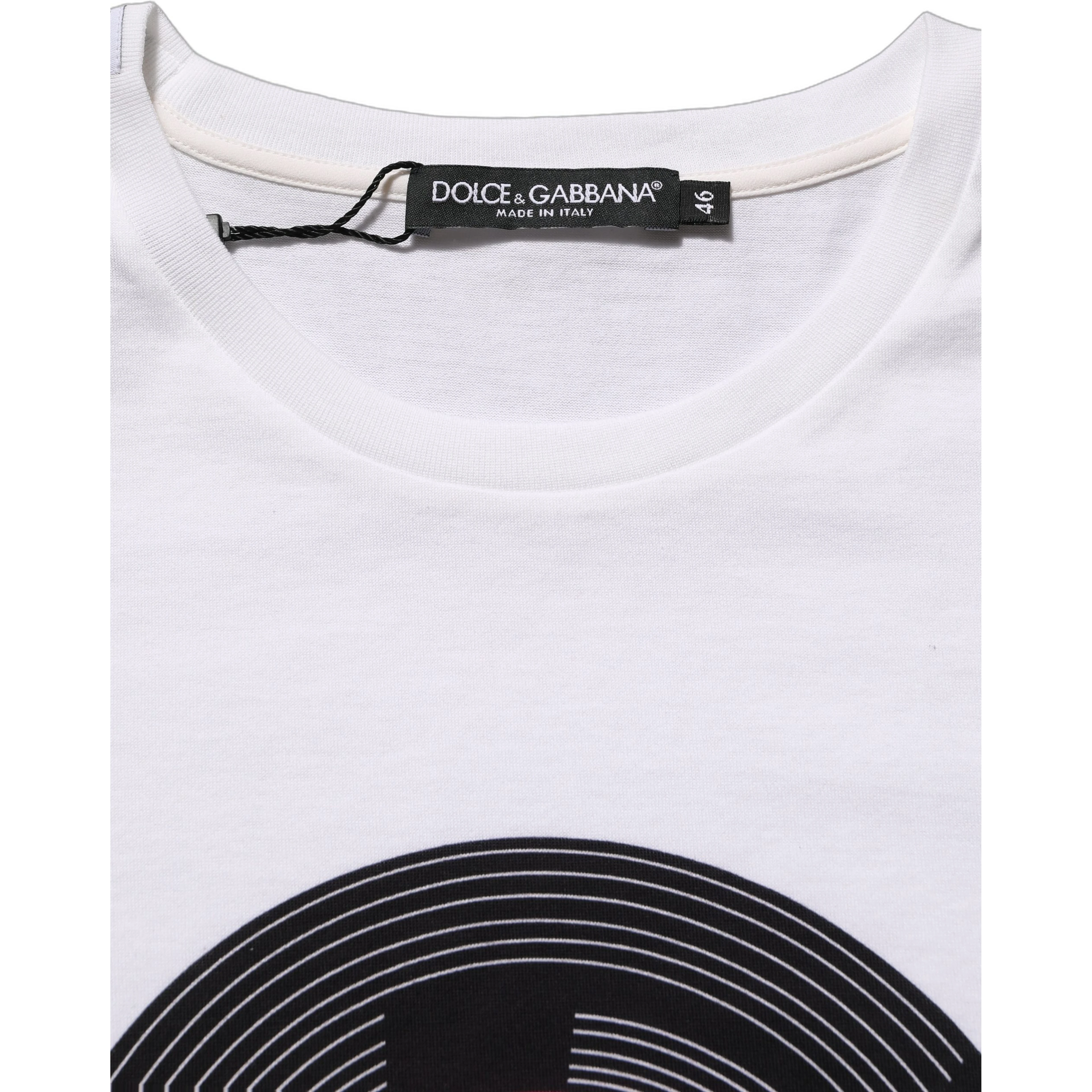 White D&G WE LOVE JAPAN Print Cotton T-shirt