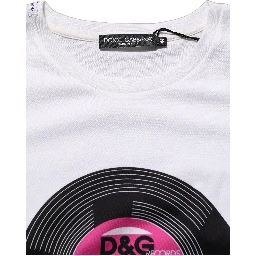 White D&G WE LOVE JAPAN Print Cotton T-shirt