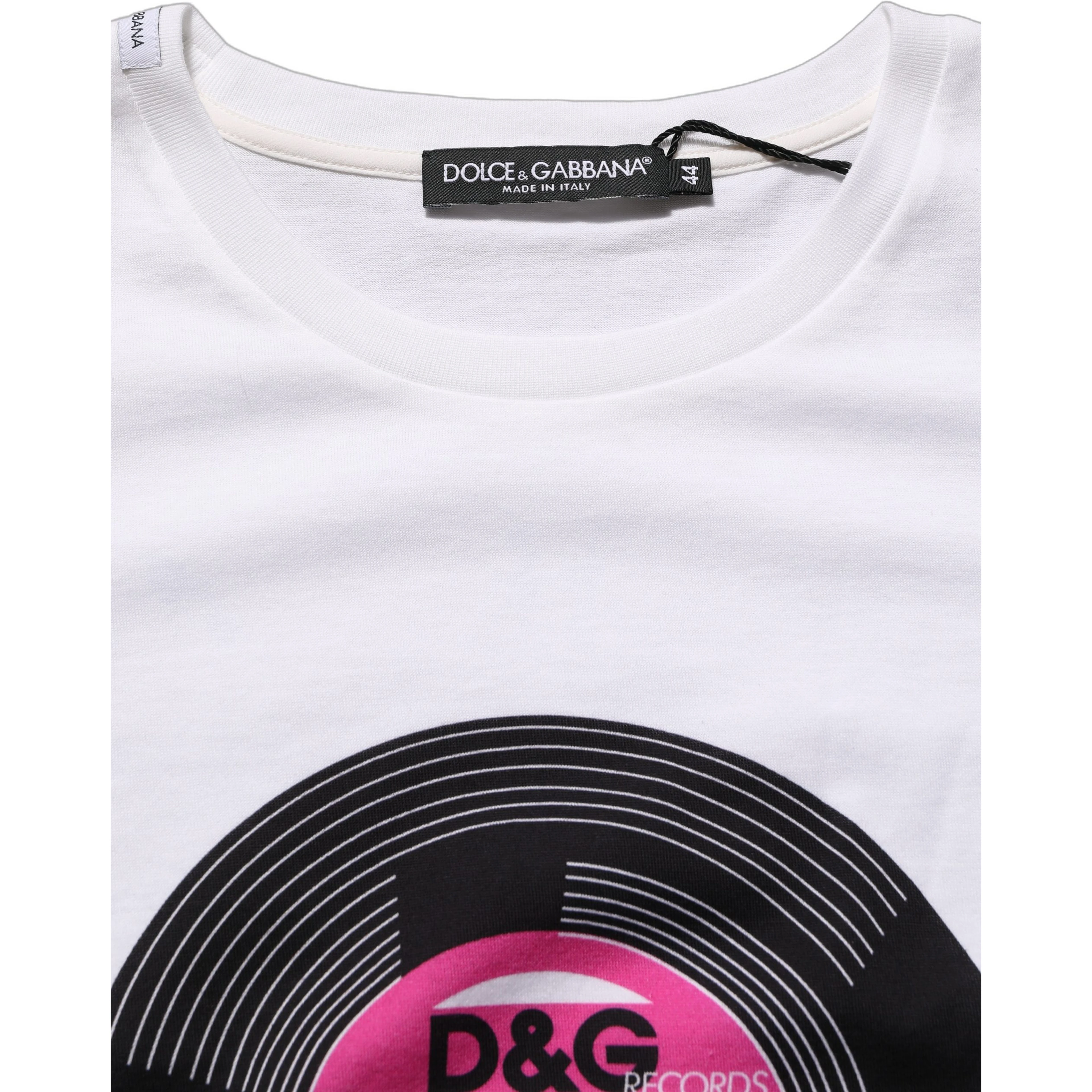 White D&G WE LOVE JAPAN Print Cotton T-shirt