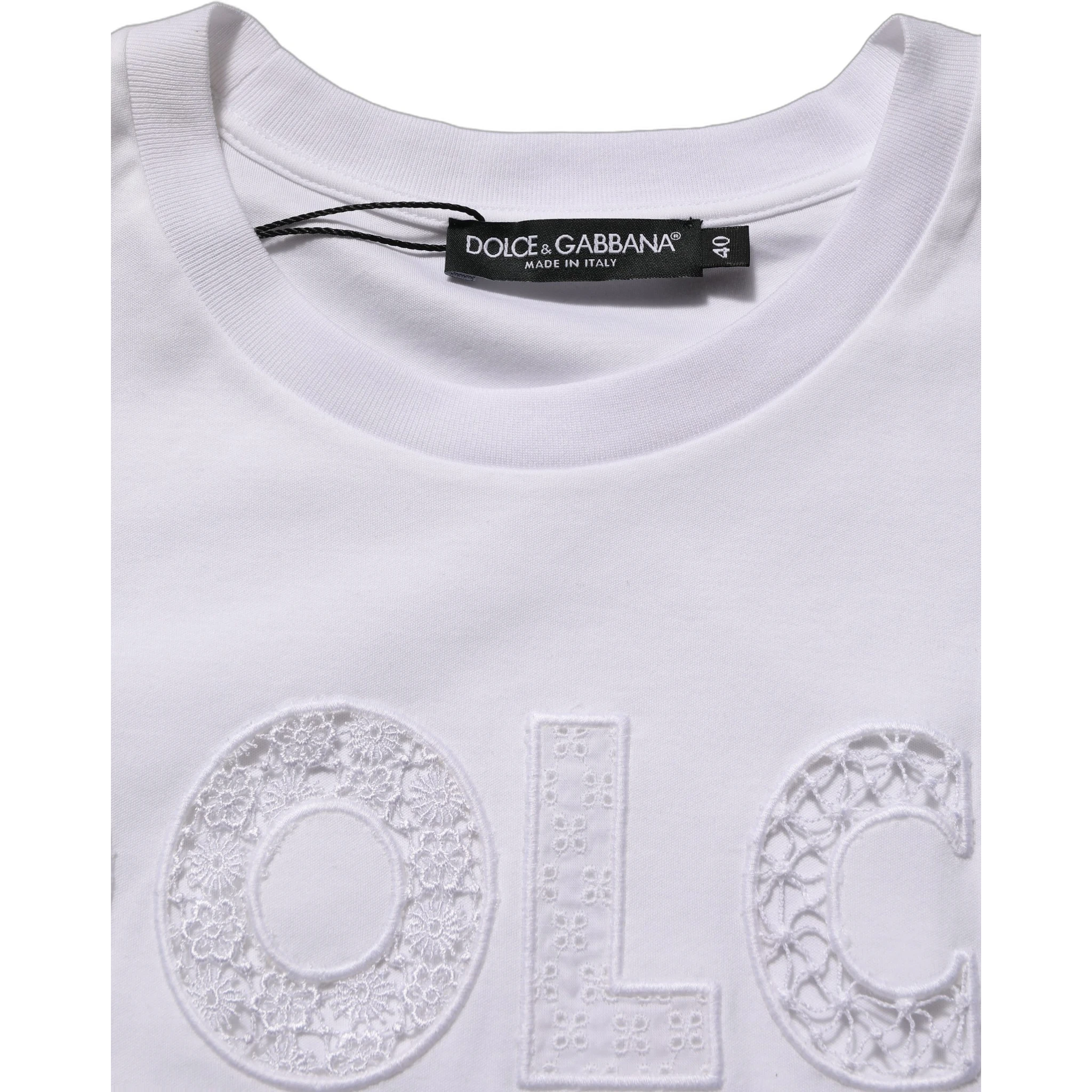 White Logo Round Neck Sleeveless T-shirt