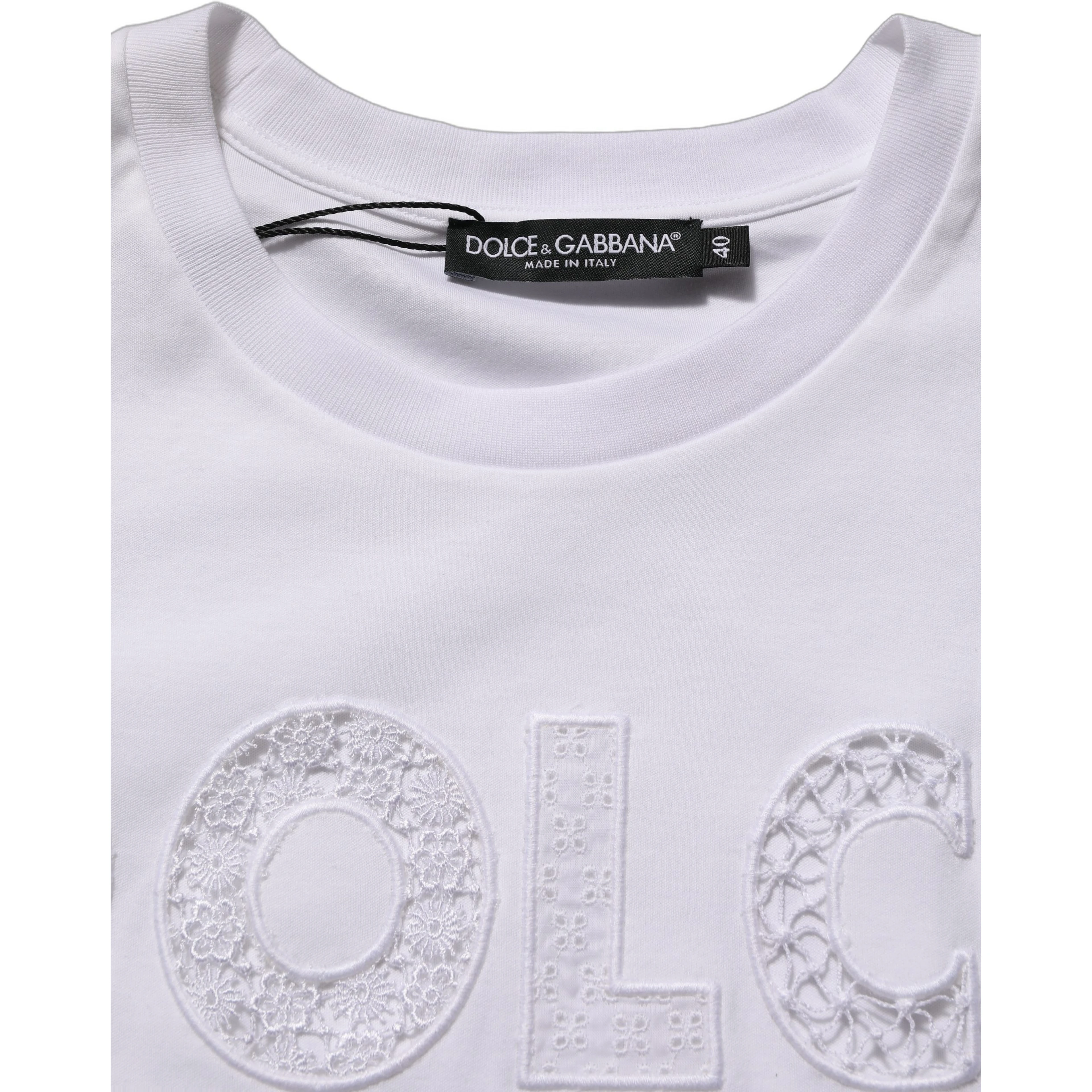 White Logo Round Neck Sleeveless T-shirt