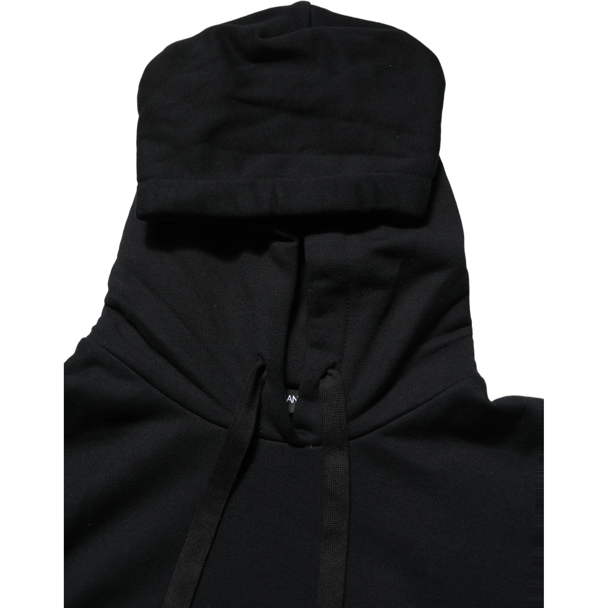 BlackWhite Appliqué Hooded Sweatshirt Sweater